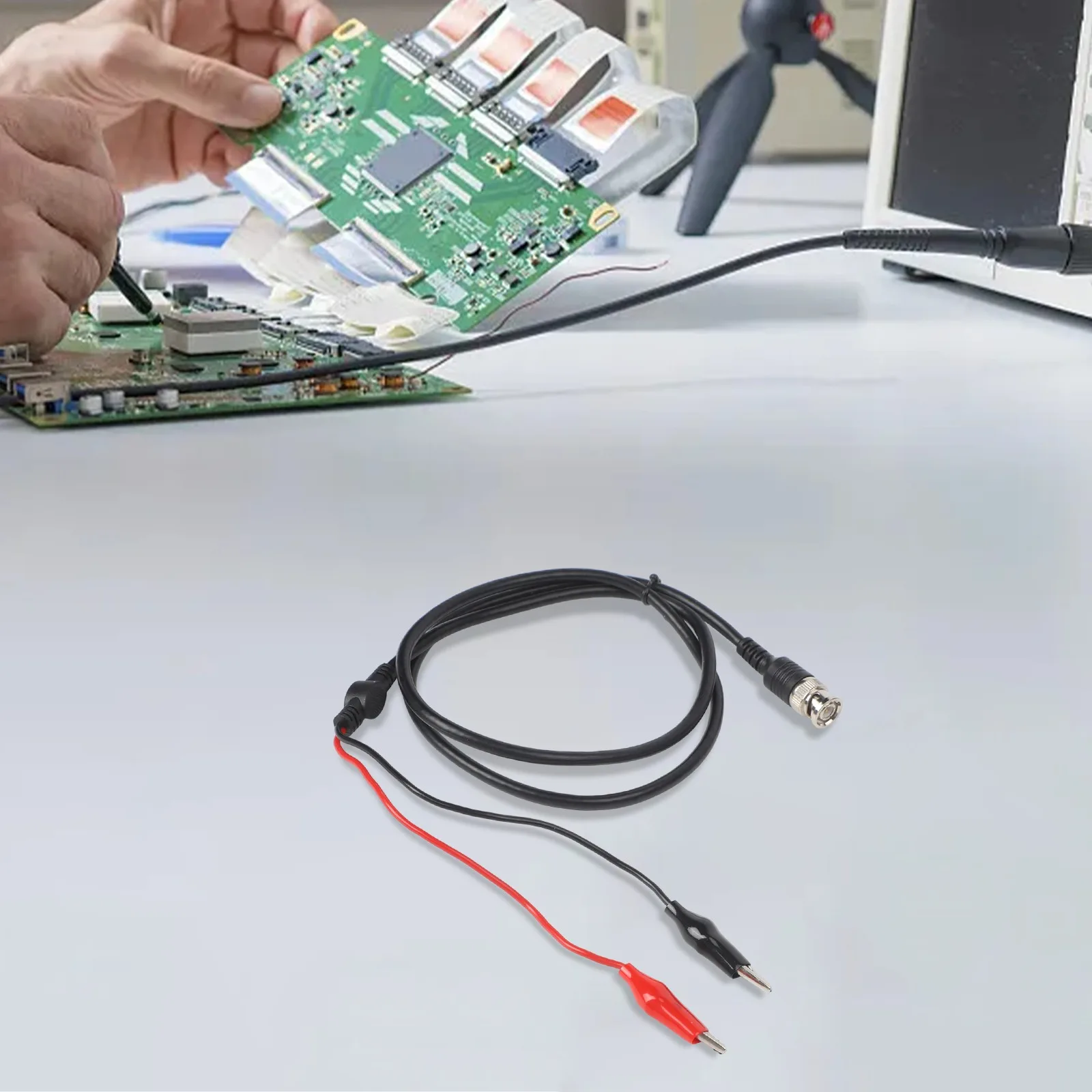 Oscilloscope Connection Cable BNC to Dual Q9 Signal Test Line with Probe and Power Line for Reliable Signal Transmission