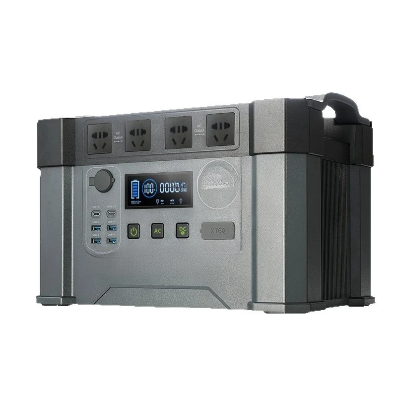 

Блок питания для хранения энергии большой емкости, наружный источник питания для хранения энергии на колесах, 2400 Вт, мобильный источник питания для хранения энергии