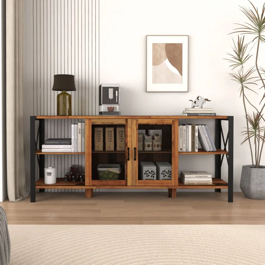 

TV Stands for Living Room Industrial TV Stand for Bedroom Furniture Farmhouse TV Stand 80 Inch Television Stand Modern Horizont