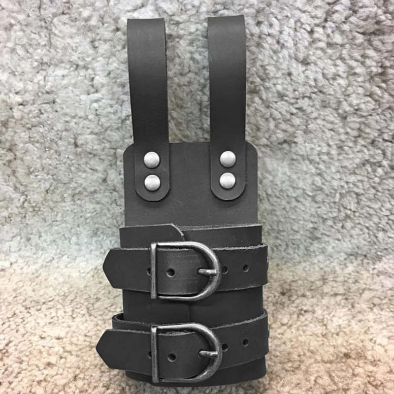 

Medieval Pirate Knight PU Leather Sword Axe Holder LARP Hatchet Hammer Belt Frog Viking Warrior Cosplay Costume Accessory Props