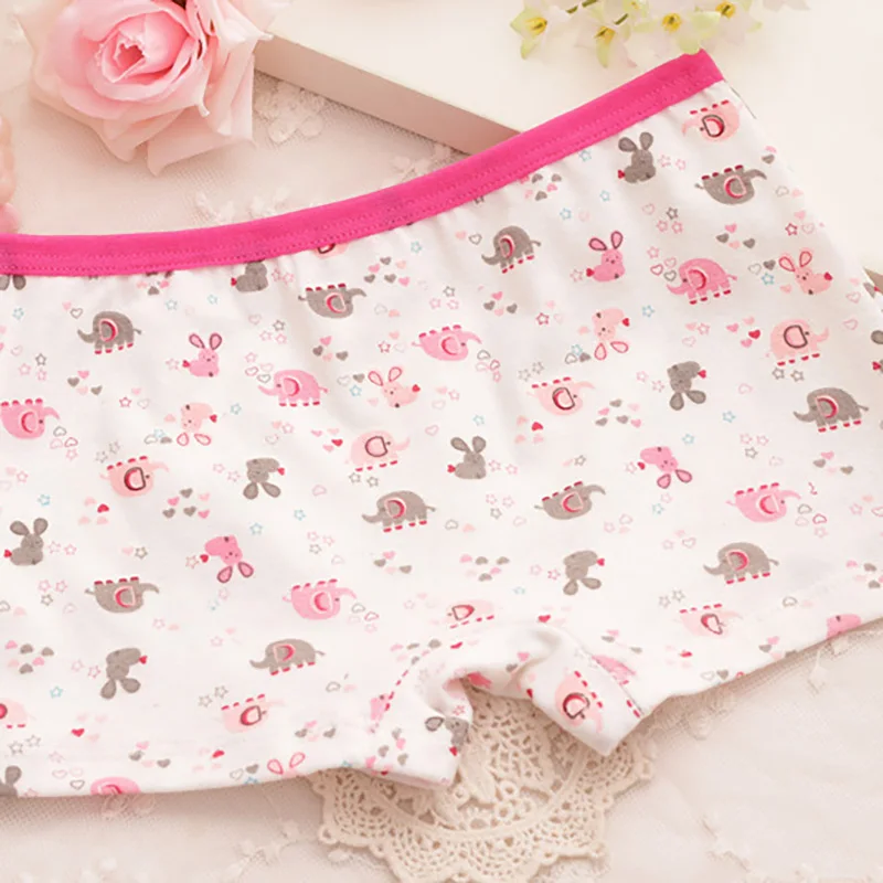 Baby Underwear Kids Cute Casual Comfortable Cartoon Underwear Elephant Print Cotton Underwear Shorts