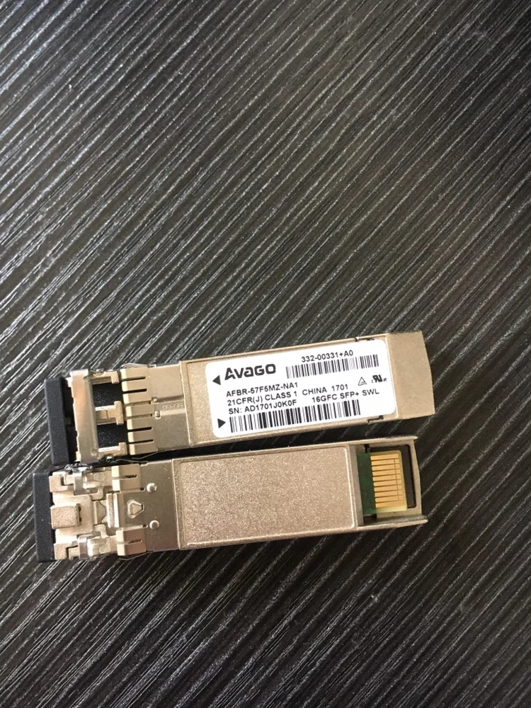 1PCS NETAPP X6596-R6-C 16g sfp transceiver/avago SFP 16G/AFBR-57F5MZ-NA1/332-00331+A0/16g sfp Transceiver/850nm 16g fiber switch