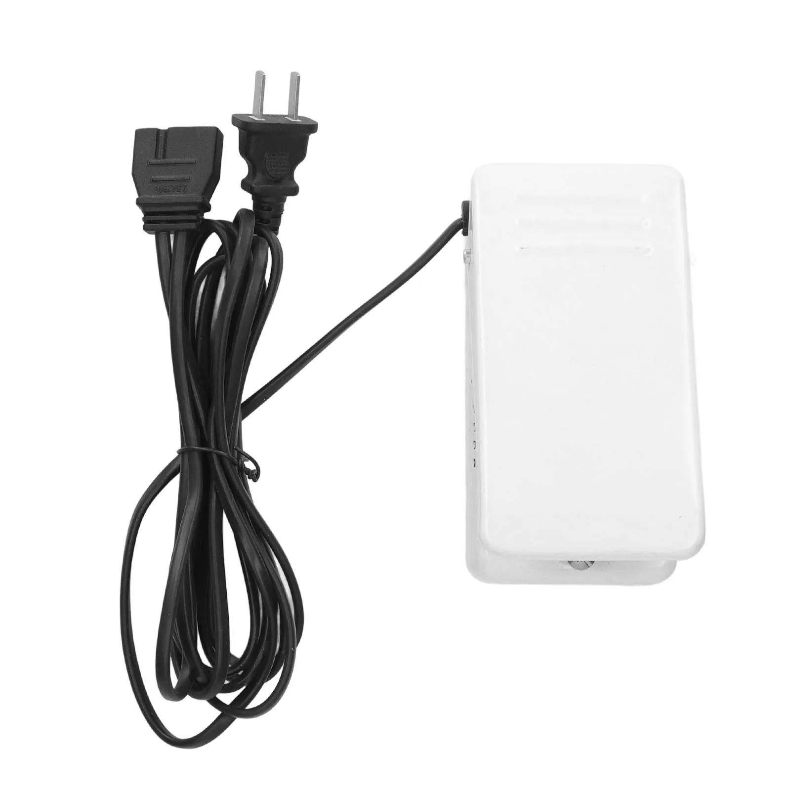Sewing Machine Foot Pedal 2.5A Stainless Steel Nonslip Sewing Foot Pedal Replacement Foot Pedal for Household White US110V