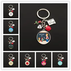 Appreciation Teacher Keychain Drawing Board Crayon Notebook Charm Keychain Thank You Teacher Keychain Jewelry Teacher's Day Gift