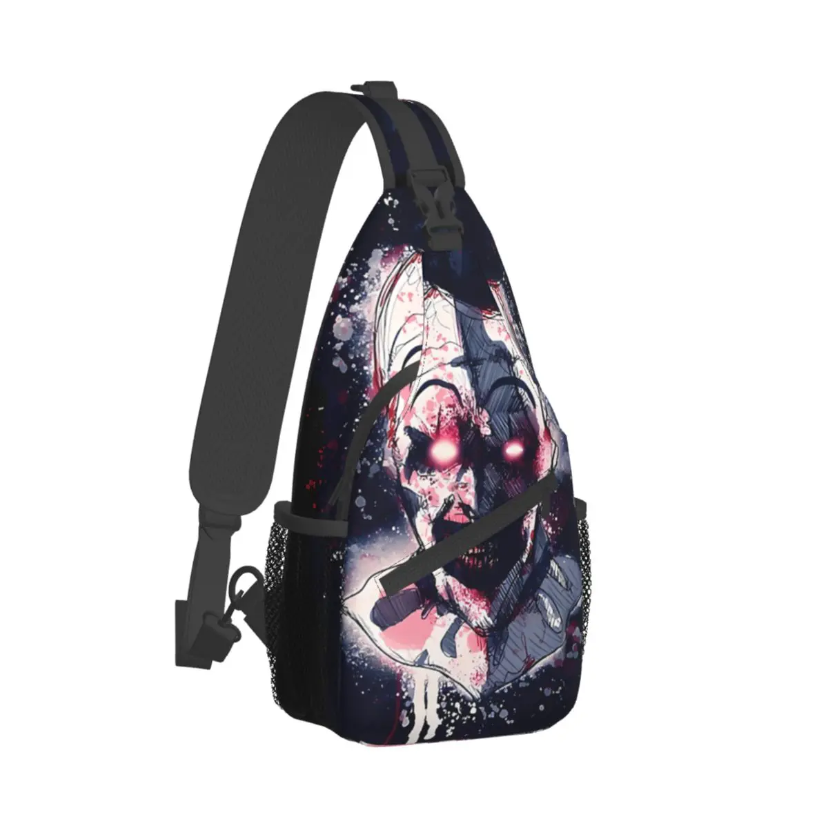 Terrifier Horror Films Crossbody Bag Sports Clown Gift For Fans Chest Bag Unisex Women Man Fashion Shoulder Backpacks Travel