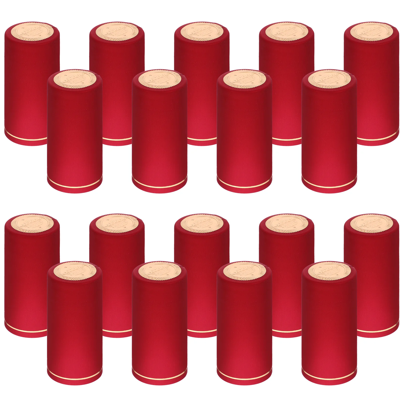 

60Pcs Heat Shrink Caps Decorative PVC Film Durable Wine Bottle Seals Elegant DIY Wine Stopper Covers Bottle Heat Shrink Cap