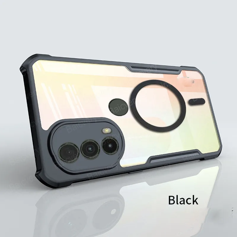 for Lenovo K14 Plus Shockproof Case Capa Clear Cover Support Magnetic Wireless Charger with Holder