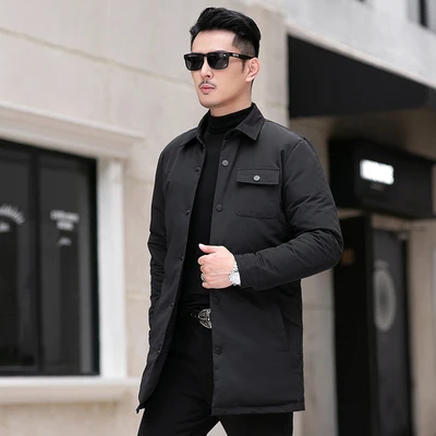 2023 new arrival winter jacket 90% white duck down jackets men,mens fashion thicken warm parkas trench coat size M-5XL