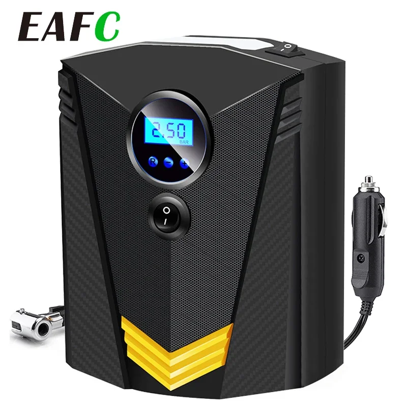 

Digital Tire Inflator For DC 12V Systems - Portable Air Compressor For Autos And Motorcycles
