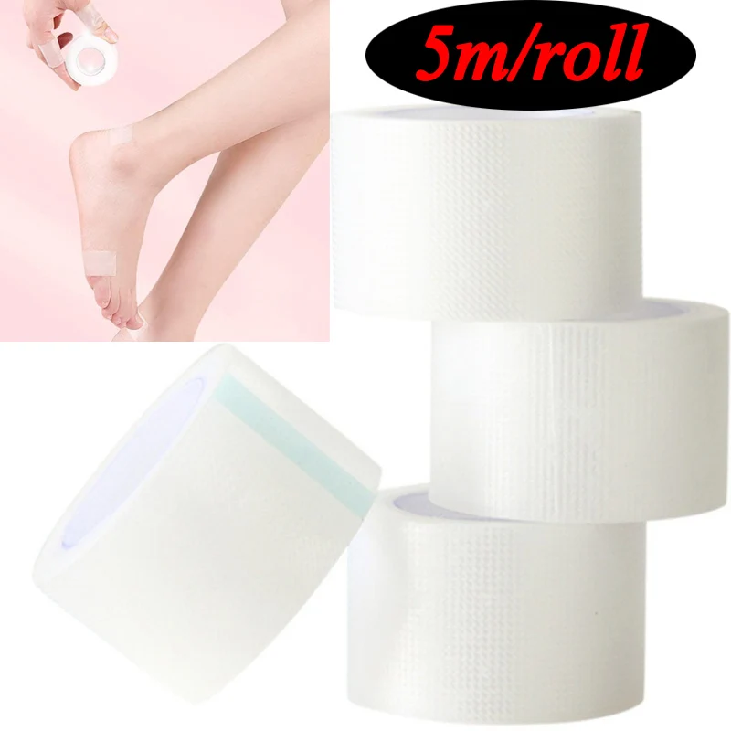 5M/Roll Transparent Multi-functional Bandage Foot Heel Patch First Aid Rubber Plaster Self-adhesive Elastic Tape Foot Care Tool