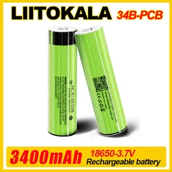 1-30pcs LiitoKala 34B-PCB NCR18650B 3.7v 18650 3500mah Lithium Rechargeable Battery Flashlight batteries