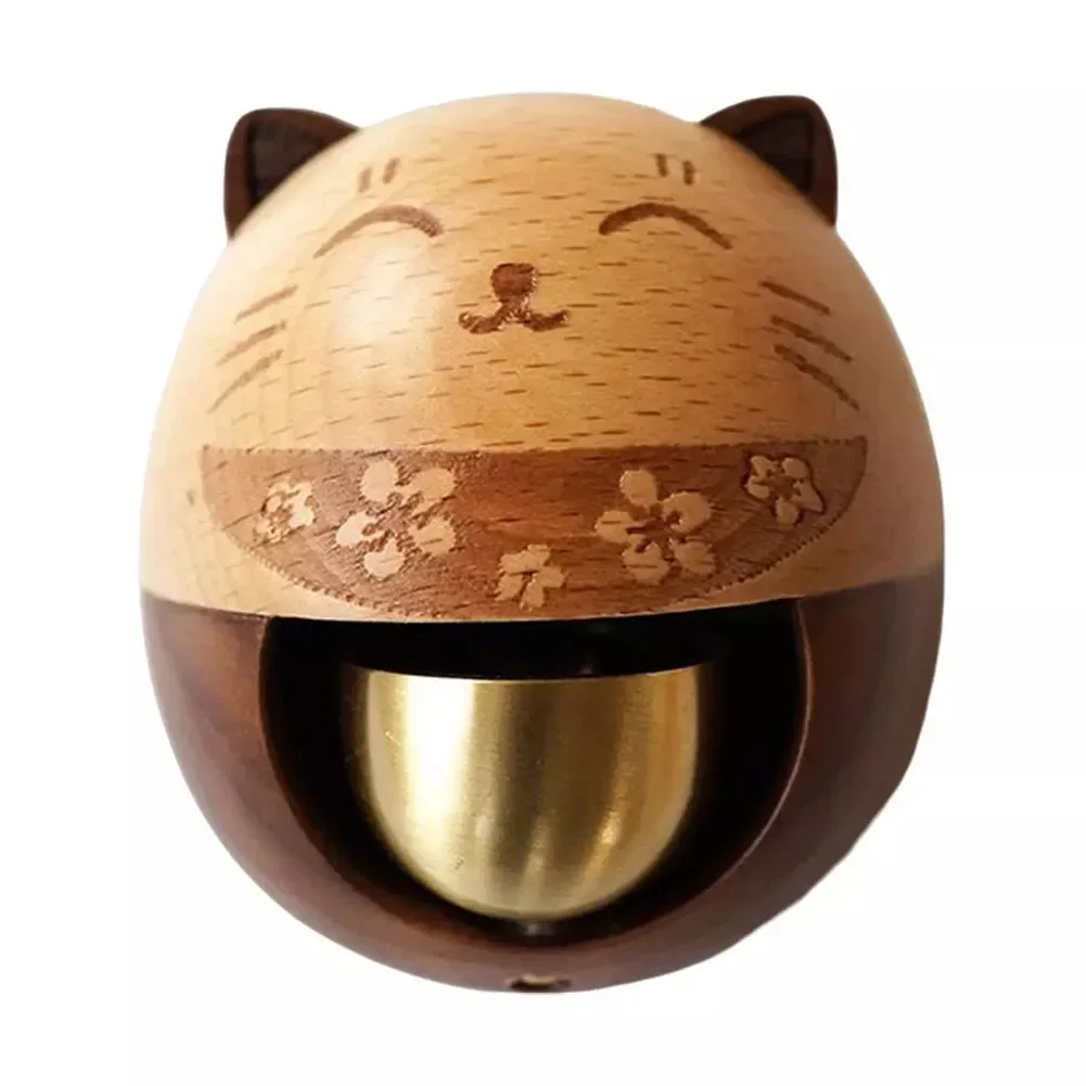 

1Pc Doorbell Lucky Cat Doorbell Japanese Dopamine Copper Bell Entry Reminder Wealth Attracting Cat Doorbell For Home Decoration