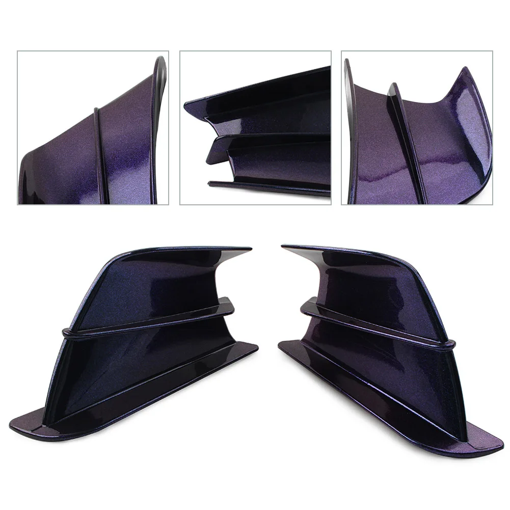 2Pcs Universal Motorcycle Winglet Aerodynamic Wing Kit Spoiler For Honda CBR650R CBR650F CBR500R CBR1000RR