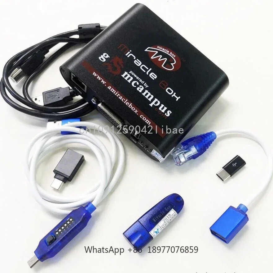 Black Miraclebox Device Box For Unlock Flash Matel Telecommunication Miracle Box With Keychain