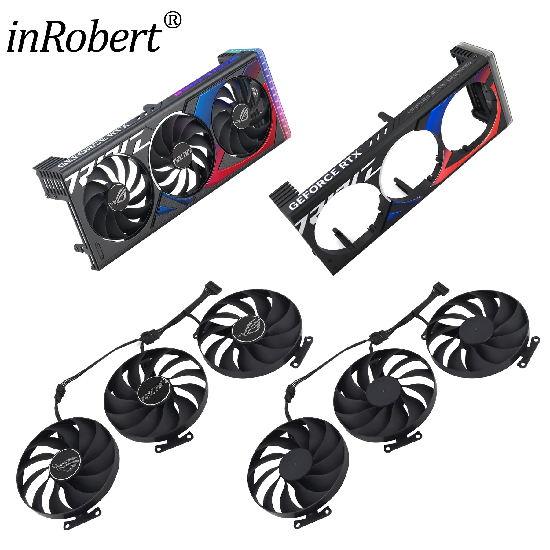 1​05MM CF1015U12D 7Pin Video Card Fan For ASUS ROG STRIX GeForce RTX 4060 4060Ti GAMING Graphics Card Cooling Fan New Original