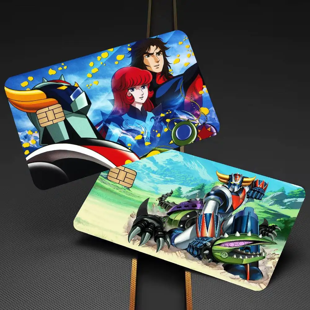 UFO Robo Grendizer Anmie Game Anime Sticker Film Skin Cover Case For Small Large No Chip Debit Credit Card Front Side