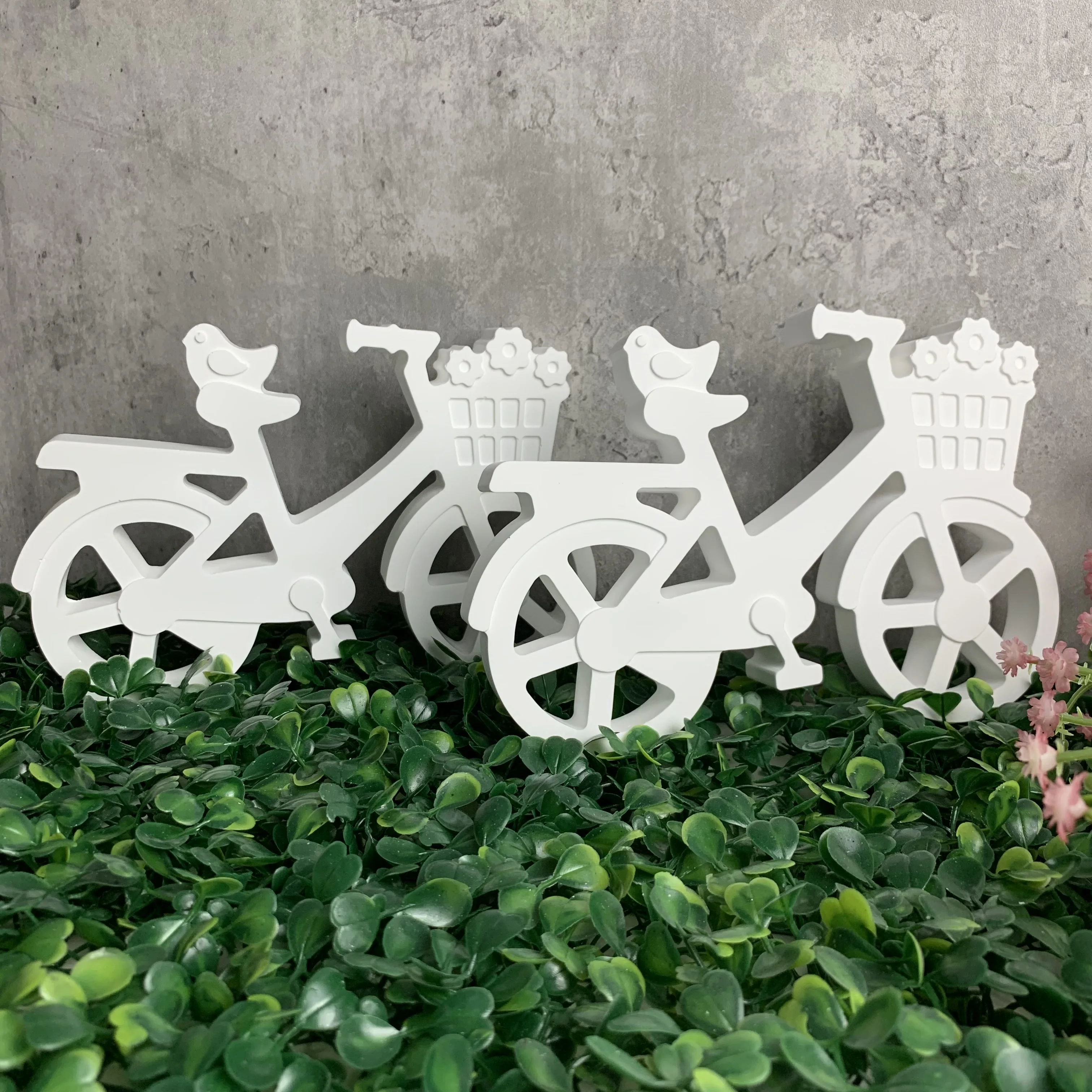 Bicycle Ornaments Silicone Mould DIY Cement Gypsum Clay Pouring Epoxy Mould Home Decoration Ornaments