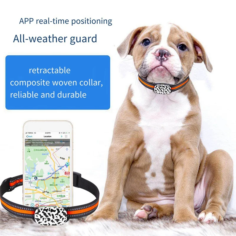 4G Dog Tracking Collar Locator Pet Dog Tracker Gps Locator with Google Map Real Time Tracking for Pets GPS Locator