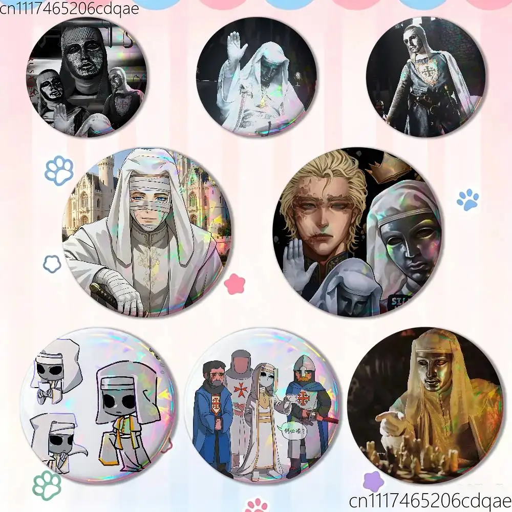 For Baldwin IV Former King of Jerusalem Badges Button Round Creative Pin Brooch Badge Bag Accessories Fans Collect Friends Gifts