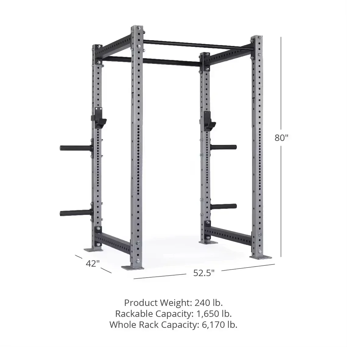 Factory High Quality Commercial Fitness Equipment 3x3 Fitness Power Rack Power Cage Squat Rack Can Be Combined With Accessories