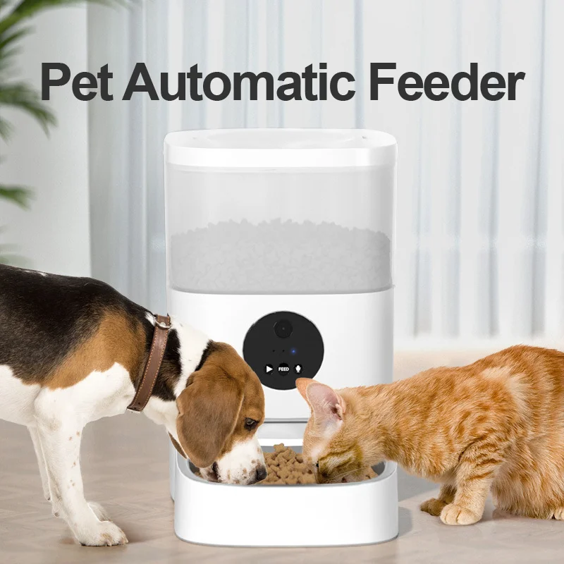 

Smart pet automatic feeder remote control video voice dog food container pet cat bowl accessories pet supplies