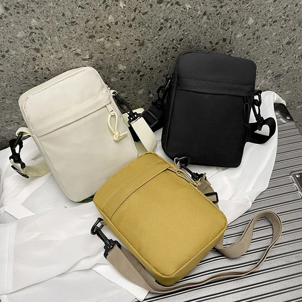 Minimalist Functional Chest Bag Bags For Men Casual Small Zipper Crossbody Pouch Simple Small Crossbody Shoulder Bag Men Bag