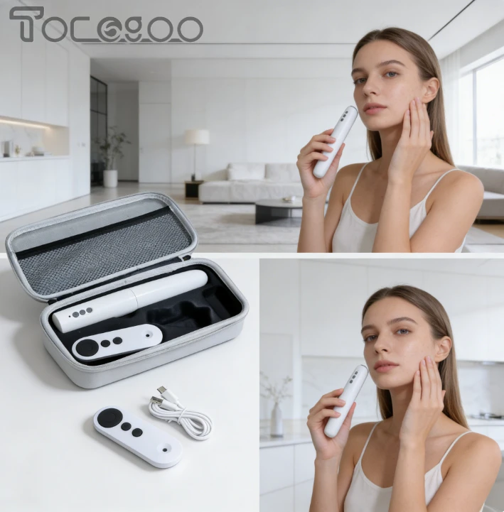 

Незаменимое средство для ухода за собой: TOCOGOO-W06, массажер для омоложения влагалища с красно-синей светотерапией, перезаряжаемый, лучший подарок для нее.