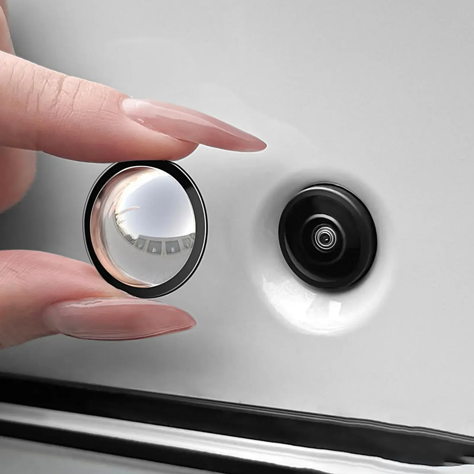 2pcs Backup Camera Cover Protective Adhesive Car Backup Camera Protector Lens Cover For Vehicle Truck Rv Sedan Men Women