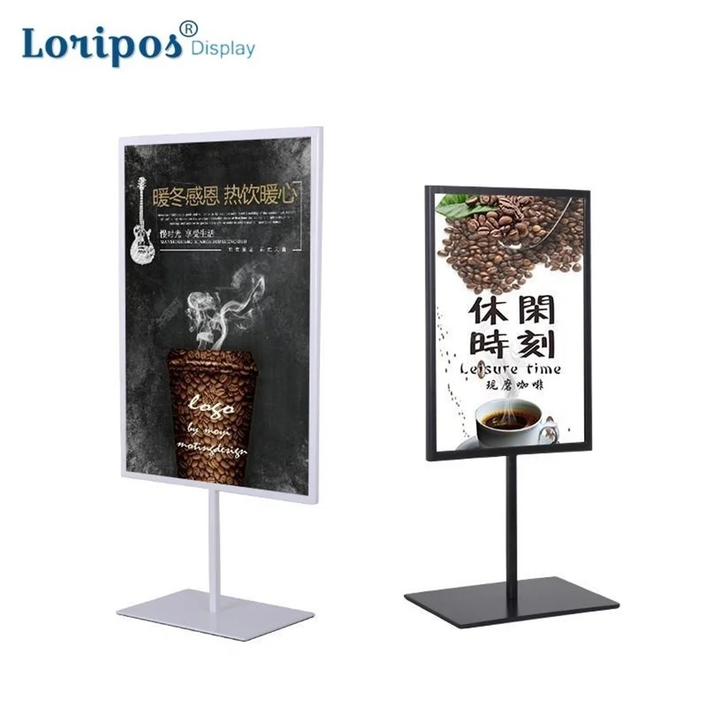 A3/a4 Metal Poster Stand Desk Menu Stand Desktop Promotion Billboard Metal Poster Stand Photo Holder Table Picture Banner Rack