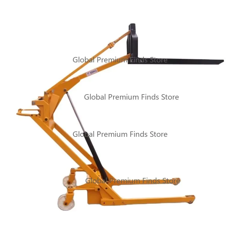 Mini Telescopic Electric Operated Forklift Por-table Multifunctional Small Fork Lift Stacker Warehouse Exclusive