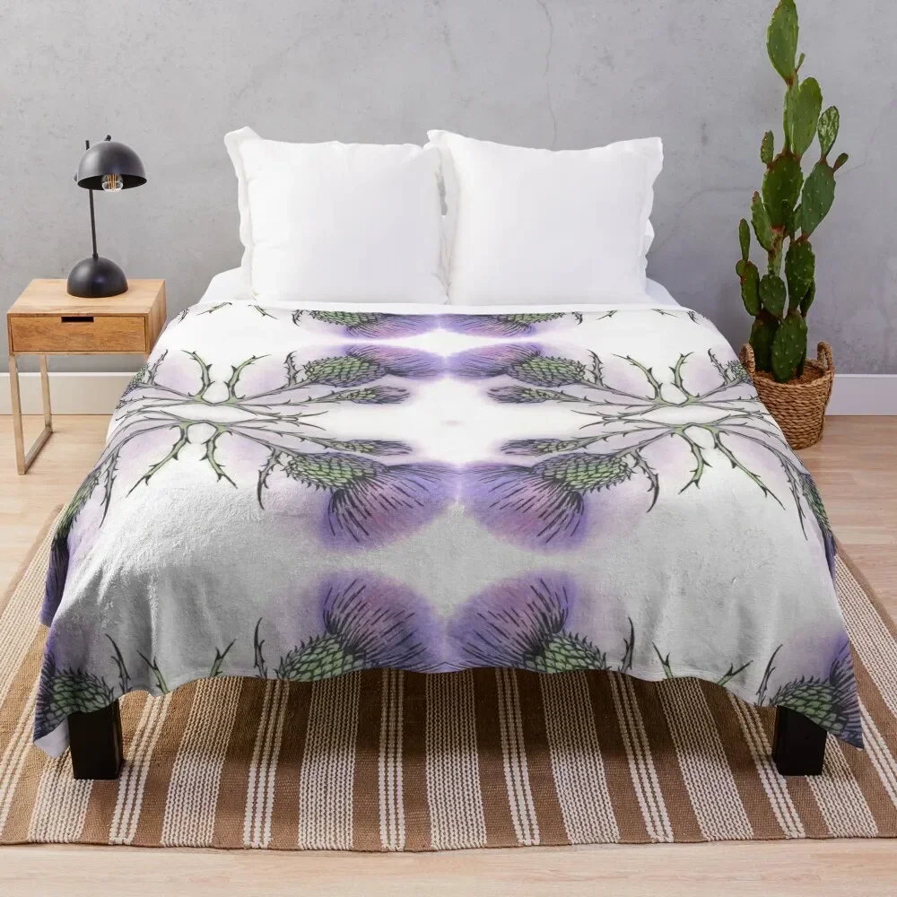 Thistle 3 Throw Blanket funny gift halloween Blankets