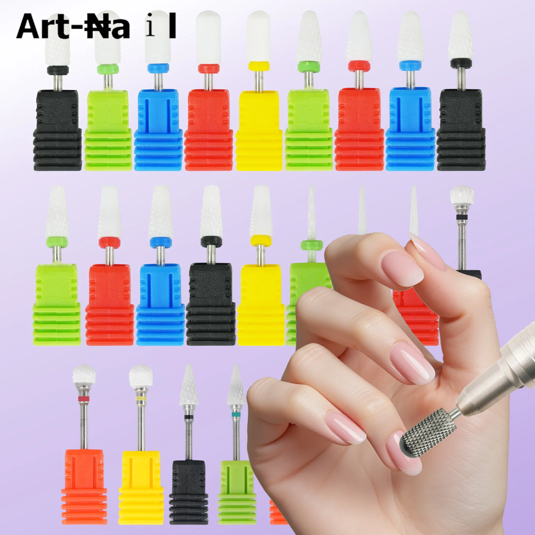 1 قطعة قاطعة المطحنة السيراميك مسمار لقمة ثقب الكهربائية مانيكير التدريبات باديكير مطحنة بت آلة الملفات مسمار الفن اكسسوارات أداة #2
