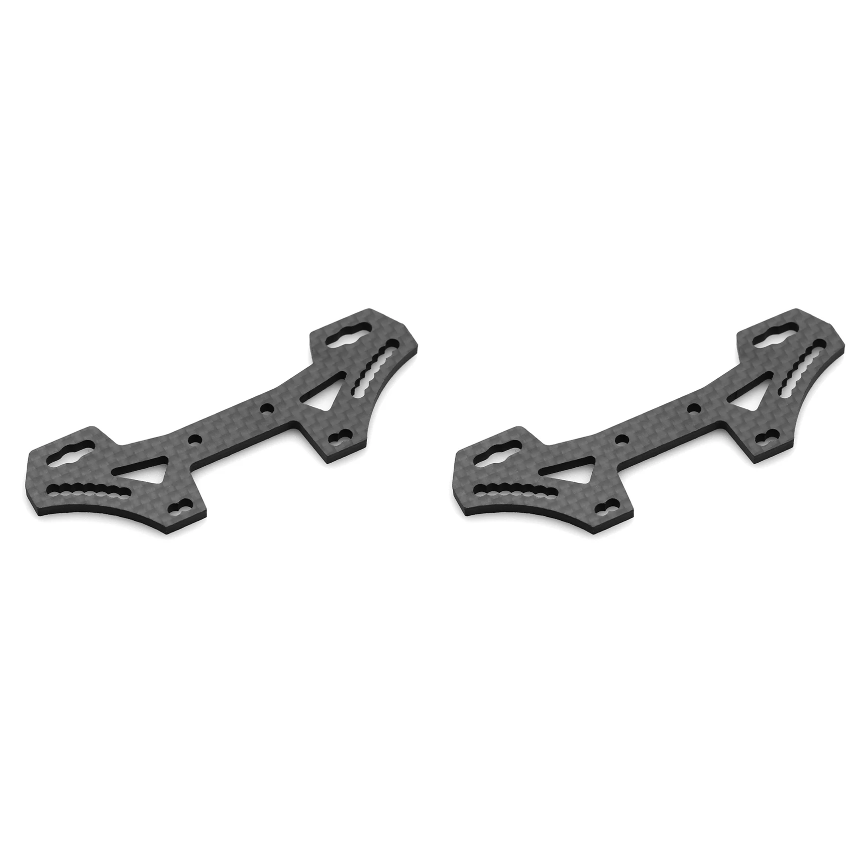 Placa de torre de choque frontal de fibra de carbono X18A-2X para Tamiya TT02 TT-02 1/10 RC, piezas de mejora de coche, accesorios