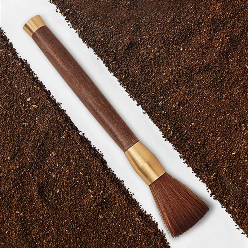 1PC Kaffeemühle Reinigung Pinsel Holzgriff Bean Pulver Abstauben Espresso Pinsel Barista Werkzeug Kaffee Maschine reinigung Pinsel