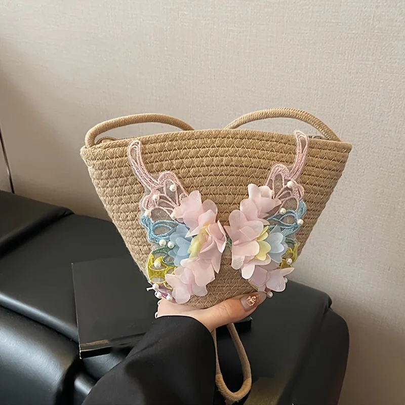 กระเป๋าถือสตรีทันสมัยลายผีเสื้อน่ารัก ใช้ได้ทุกวัน ออกงาน ช้อปปิ้ง ออกเดท สะพายไหล่หรือสะพายข้าง