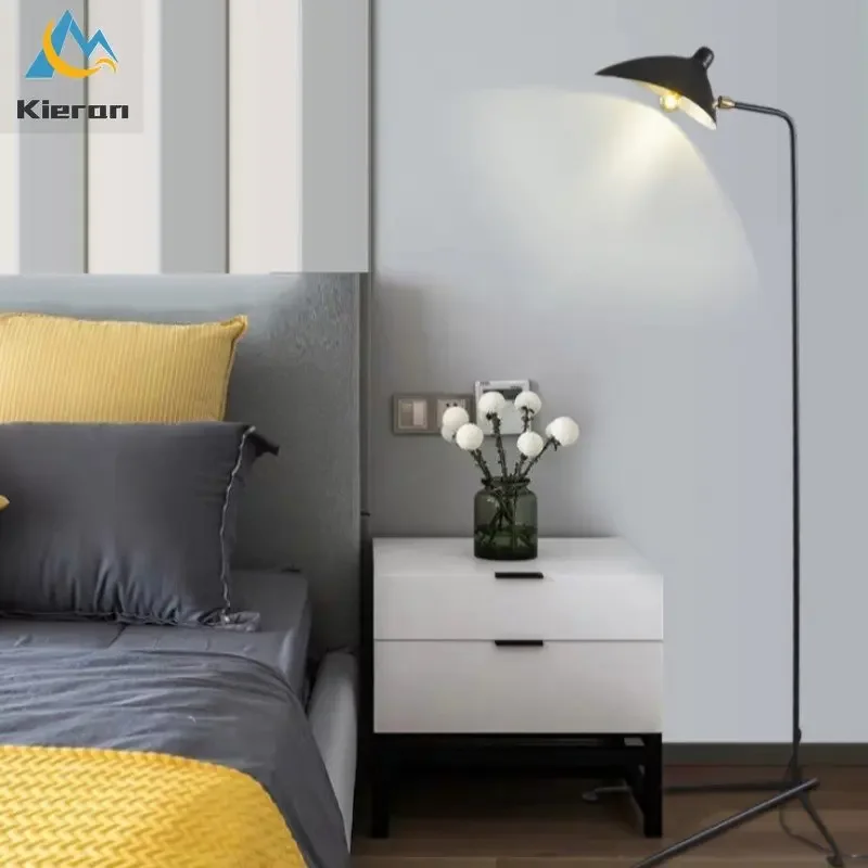 Nordic Modern LED Floor Lamp Rotatable Desk Lamp, luzes montadas, tripé, sala de estar, quarto, hotel, cabeceira, decoração