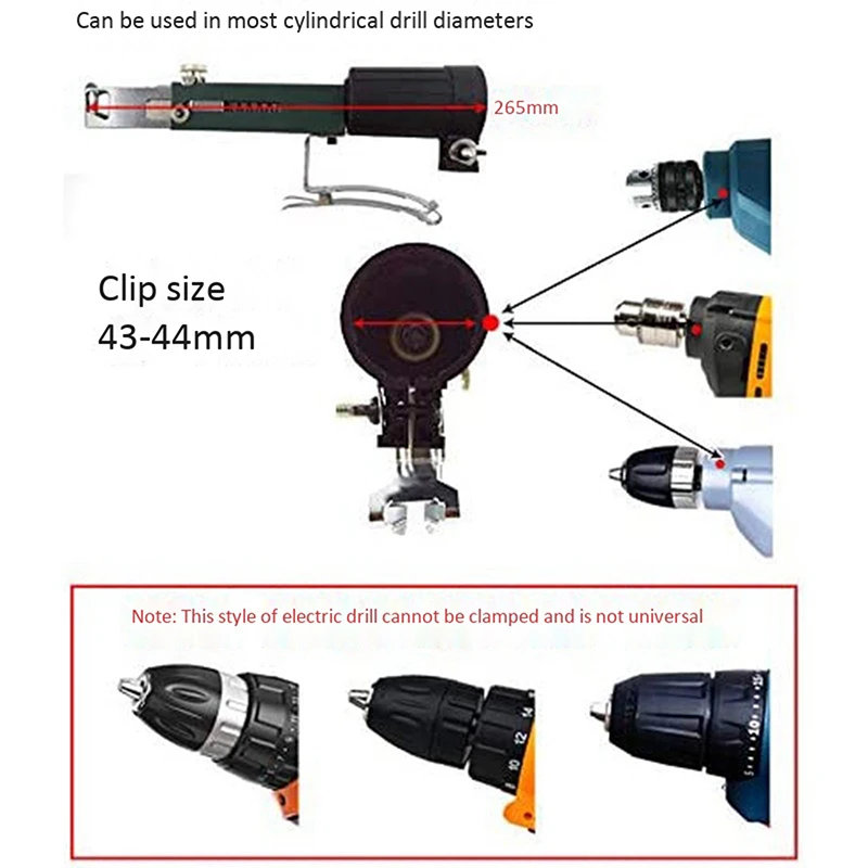 Automatic Screw Chain Nail Gun Adapter For Electric Drill Woodworking Tool Cordless Power Drill Attachment Set