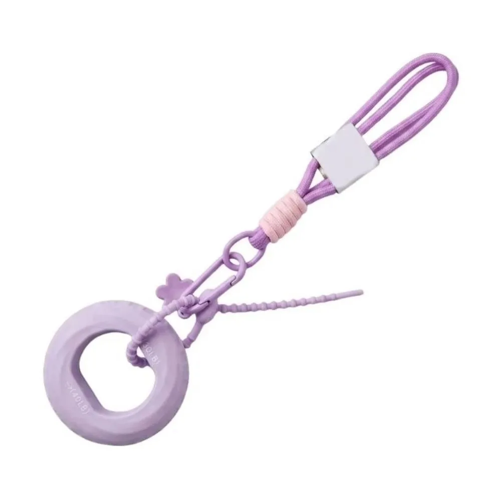 Silicone Finger Grip Keyring Mini Fitness Buckle Grip Strengthener Keychain Portable Lanyard Hand Exerciser Keychain Travel