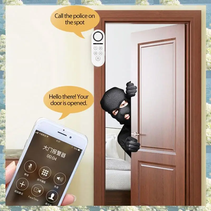 جديد-Tuya الذكية نافذة الباب إنذار الاستشعار الباب المغناطيسي عن بعد الصوت والضوء كلمة المرور نزع سلاح تويا المنزل الذكي