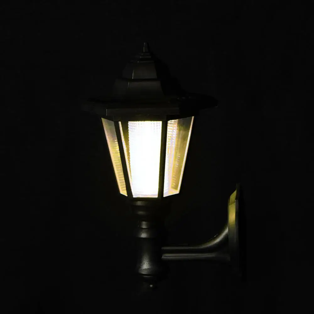 

Outdoor Solar Power LED Wall Mounted Landscape Garden Lamp Light Warm White