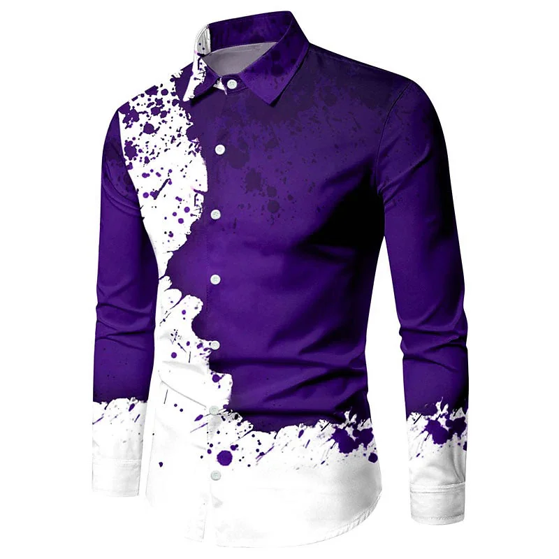 Camisa masculina com listras, Design de Designer, Casual, Exterior, Lapela, Luxo, Tops de Festa, Suave, Confortável, Novo Estilo, Elegante