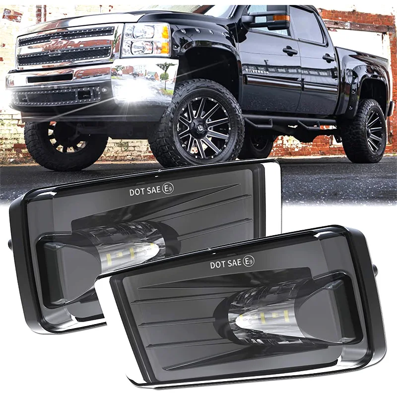 

2 Pcs Car LED Fog Light for Chevrolet Silverado 08-14/Avalanche 07-11 /Suburban 07-14/ Tahoe 07-14/GMC Sierra/Yukon w/Off-Road