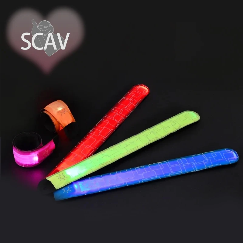 Waterproof Colorful Slap Bracelets Flexible Self-Rolling Wristwear Soft Clap Circle Silicone Wristbands Outdoor Camping Supplies