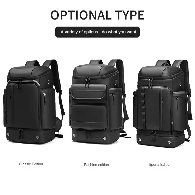 Men's Backpack Large Capacity Sports Wet Dry Separation Backpack Light School Bag Business Travel Computer Bag Laptop Backpack