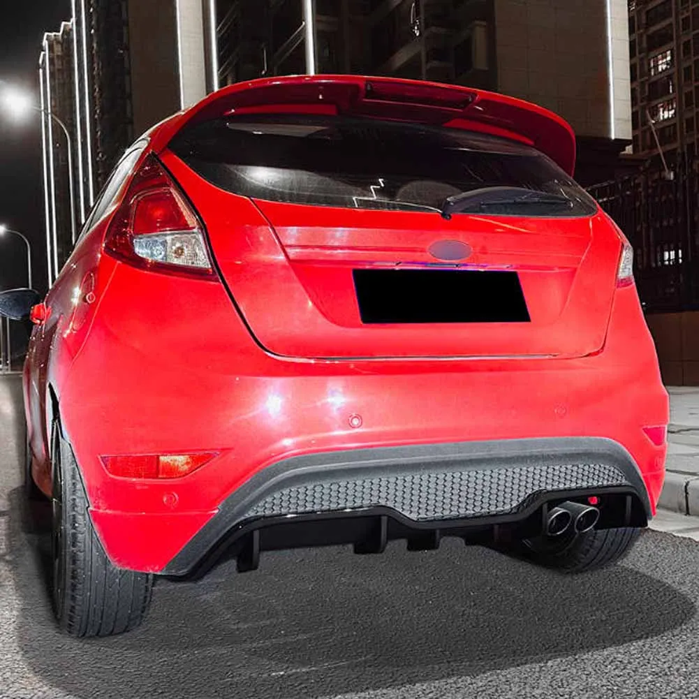 Car Accessories 2012 2013 2014 2015 2016 2017 For Ford Fiesta ST MK7 Rear Bumper Diffuser Lip Parts Exterior Splitter Body Kit view 6