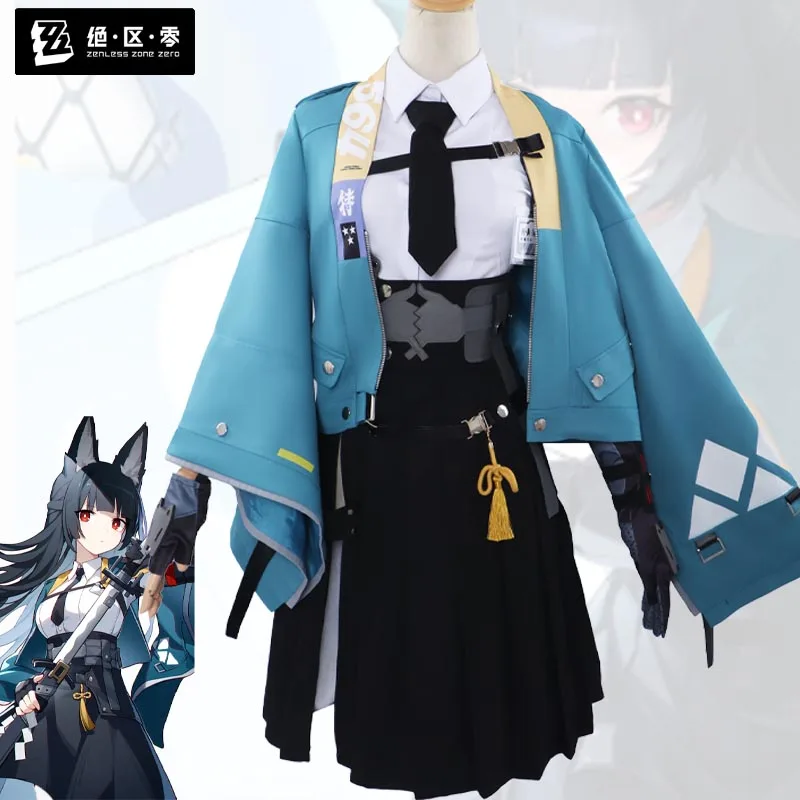 Disfraz de Hoshimi Miyabi para mujer adulta, traje de uniforme de Zona Cero, juego de Anime, Halloween, Carnaval, fiesta, mascarada