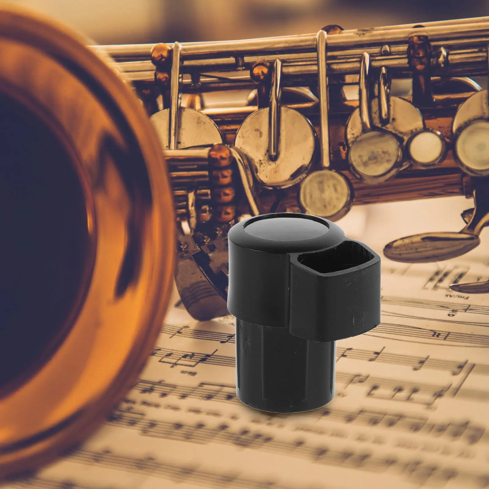 Lightweight Plastic Sax End Plug Tenor Neck Cap Stopper for Instrument Protection Compatible with Tenor Saxophone