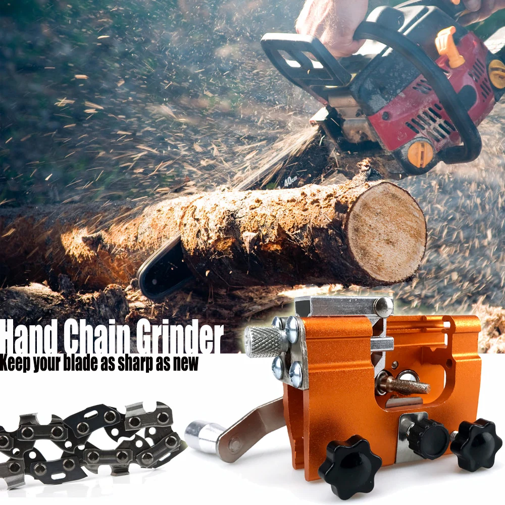 Mini Chainsaw Sharpening Tools Hand Chain Grinder Chain Clip Sharpener ​Chain Sharpener Saw Chains Woodworking Tool