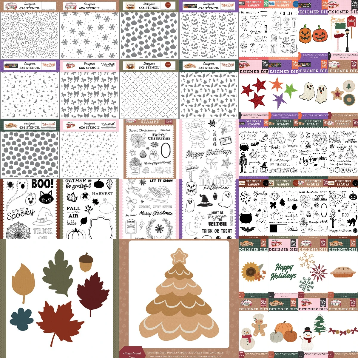 Baking Christmas Cheer Collection - Designer Dies - Snowman And Gingerbread DIY Scrapbooking Crafts Maker Photo Album Template