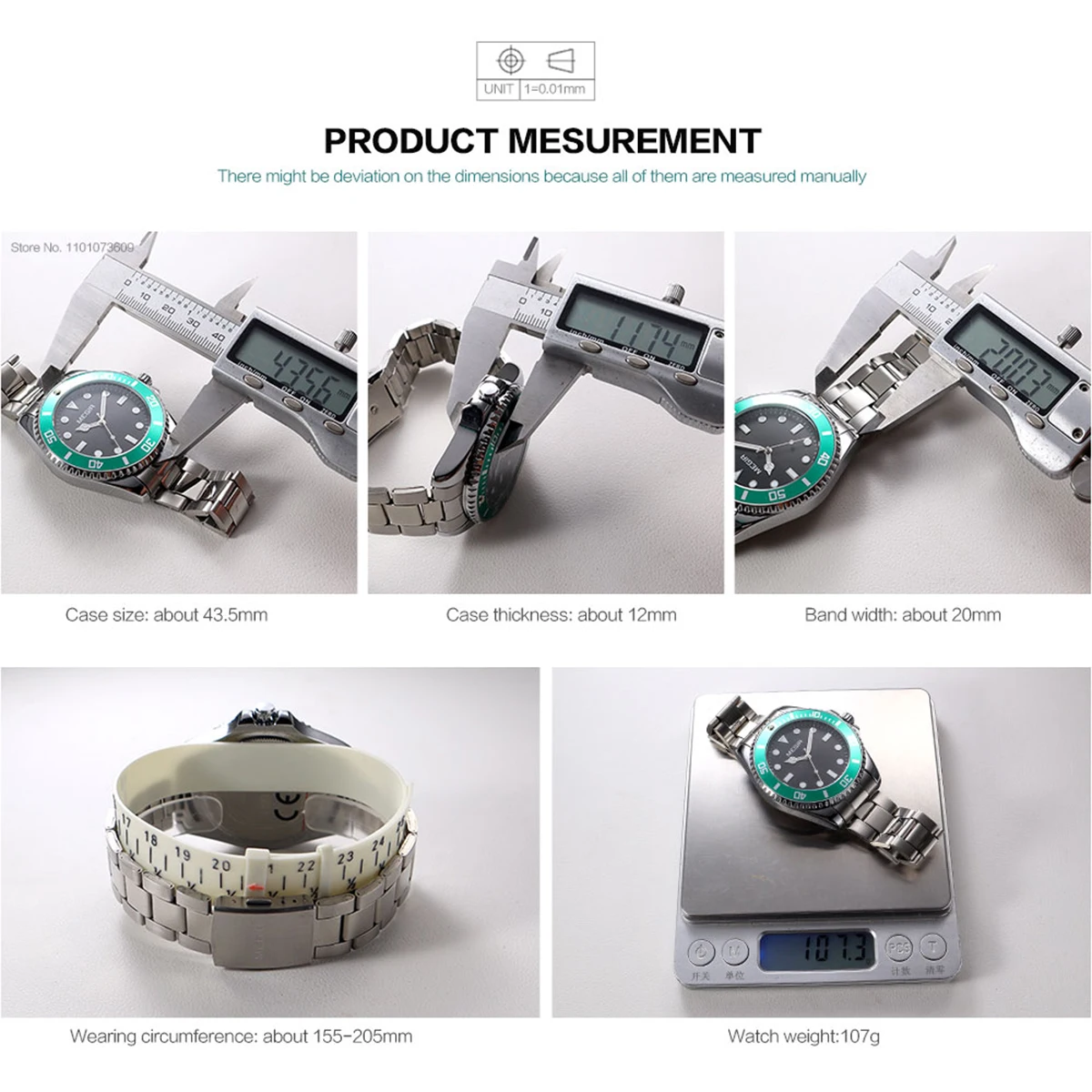 MEGIR Business Watch for Men with Quartz Movement Date Calendar Minimalist Stainless Steel Strap Wristwatch with Luminous Hands